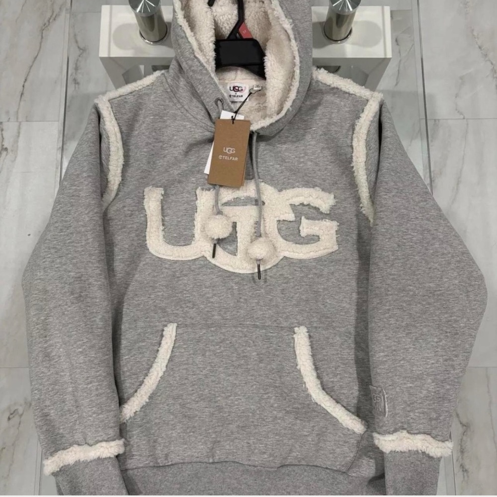 UGG Gray Hoodie with White Logo